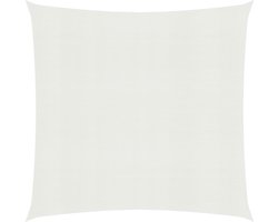 The Living Store Schaduwdoek - HDPE - 2.5 x 2.5 m - Wit