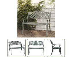 The Living Store Tuinbank - Romantische Stijl - Gietaluminium/Gietijzer - 102x50x83 cm