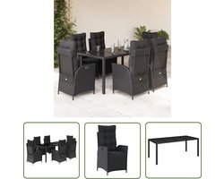The Living Store Tuinset Allibert Loungeset 6-zits - Verstelbare rugleuning - Duurzaam PE-rattan
