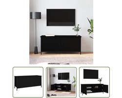 The Living Store TV-meubel - zwart - 102 x 35 x 45 cm - trendy ontwerp - duurzaam materiaal
