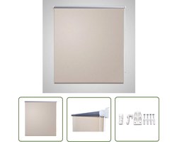 The Living Store Verduisterende rolgordijnen - 80 x 230 - Beige