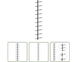 The Living Store Wijnrek voor 10 flessen wandmontage metaal zwart - Wijnrek - Wijnkast - Muurkasten - Metalen Wijnrek - Zwart Wijnrek