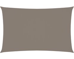 The Living Store Zonnescherm rechthoekig 2,5x5 m oxford stof taupe - Zonnescherm - Tuinzonescherm - Outdoor Decor - Patio Cover - Waterproof Fabric