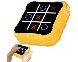 The Luxe Collection - Boter Kaas en Eieren digitaal - Kinderspellen - Tic tac toe - Ideaal voor onderweg - Kinderspeelgoed - Geel - Spelletjes - Geheugenspel - Educatief spel kinderen - Trendy