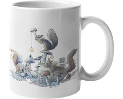 The mokken Boutique - Mok of Beker voor Kerstmis of Nieuwjaar - Illustrator Mieke