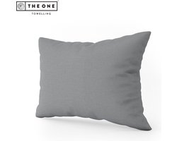 The One Bedding Kussensloop - 60 x 70 cm - Beddengoed - Katoen/Satijn - Donkergrijs