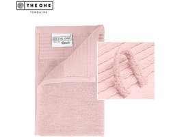 The One Towelling Classic Gastendoek - 30 x 50 cm - Kleine handdoek - Hoge vochtopname - 100% Gekamd katoen - Zalmroze