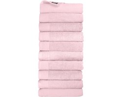 The One Towelling Classic Handdoeken - 50 x 100 cm - 10 Stuks - Voordeelverpakking - Hotelkwaliteit - 100% Gekamd katoen - Lichtroze