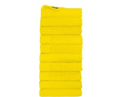 The One Towelling Classic Handdoeken - 50 x 100 cm - 10 Stuks - Voordeelverpakking - Hotelkwaliteit - 100% Gekamd katoen - Sneldrogend - Handdoekenset - Badhanddoek - Geel