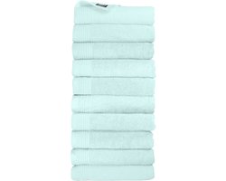 The One Towelling Classic Handdoeken - 50 x 100 cm - 10 Stuks - Voordeelverpakking - Hotelkwaliteit - 100% Gekamd katoen - Sneldrogend - Handdoekenset - Badhanddoek - Mint