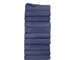 The One Towelling Classic Handdoeken - 70 x 140 cm - 10 Stuks - Voordeelverpakking - Hotelkwaliteit - 100% Gekamd katoen - Denim