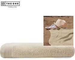 The One Towelling Classic Strandlaken - 100 x 180 cm - Strand handdoek - Hoge vochtopname - 100% Gekamd katoen - Beige