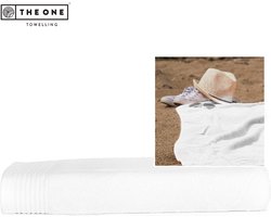 The One Towelling Classic Strandlaken - 100 x 180 cm - Strand handdoek - Hoge vochtopname - 100% Gekamd katoen - Wit