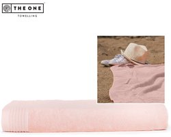 The One Towelling Classic Strandlaken - 100 x 180 cm - Strand handdoek - Hoge vochtopname - 100% Gekamd katoen - Zalmroze