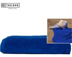 The One Towelling Classic Supersize strandlaken - 100 x 210 cm - Extra grote handdoek - 100% Gekamd katoen - Koningsblauw