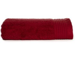 The One Towelling Deluxe handdoek - 60 x 110 cm - Badlaken - Hoge vochtopname - Met ophanglus - 550 gr/m² - 100% Gekamd katoen - Burgundy