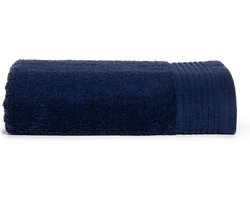 The One Towelling Deluxe handdoek - 60 x 110 cm - Badlaken - Hoge vochtopname - Met ophanglus - 550 gr/m² - 100% Gekamd katoen - Marineblauw