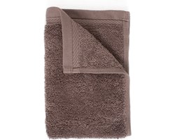 The One Towelling Organic Gastendoek - 30 x 50 cm - Kleine handdoek - 100% organisch katoen - 550 gr/m2 -Taupe
