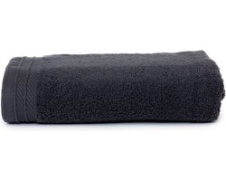 The One Towelling Organic Handdoek - 50 x 100 cm - Hoge vochtopname - Met ophanglus - 550 gr/m² - 100% Organisch katoen - Antraciet