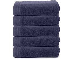 The One Towelling Organische Handdoeken Set - 5 Stuks - 70 x 140 cm - Hotelkwaliteit - Handdoekenset - Badhanddoek - 550gr/m2 - Katoen - Denim