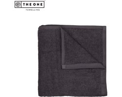 The One Towelling Salon Handdoek - 45 x 90 cm - Kappershanddoek - Hoge vochtopname - Katoen - Antraciet
