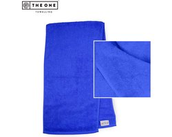 The One Towelling Sporthanddoek - 30 x 130 cm - Fitness handdoek - 100% Gekamd katoen - 450 gr/m² - Koningsblauw