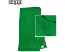 The One Towelling Sporthanddoek - 30 x 130 cm - Nek Handdoek - 100% Gekamd katoen - 450 gr/m² - Fitness handdoek - Groen