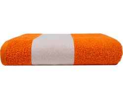 The One Towelling Sublimatie Badhanddoek - 70 x 140 cm - Hotelkwaliteit - 100% Zacht katoen - Oranje