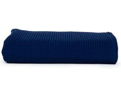 The One Towelling Wafel Handdoek - 100 x 150 cm - Hoge vochtopname - 230 gr/m² - Katoen - Marineblauw