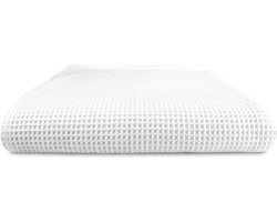 The One Towelling Wafel Handdoek - 100 x 150 cm - Hoge vochtopname - 230 gr/m² - Katoen - Wit