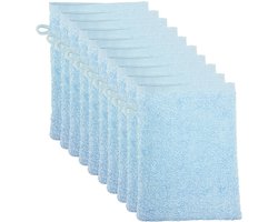 The One Towelling Washandjes - 15x21 cm - 10 stuks - Hotelkwaliteit - 500 g/m² - 100% Gekamd katoen - Licht Blauw