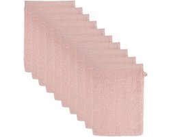 The One Towelling Washandjes - 15x21 cm - 10 stuks - Hotelkwaliteit - 500 g/m² - 100% Gekamd katoen - Salmon