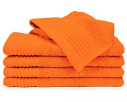 The One Voordeel Gastendoekjes Oranje 30x50cm 5 stuks