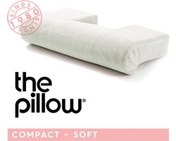 The Pillow Compact Zacht - Orthopedisch kussen Soft Latex - Hoofdkussen voor Nekklachten - Kussen voor Nek inclusief Velours Kussensloop - 54x31x14cm