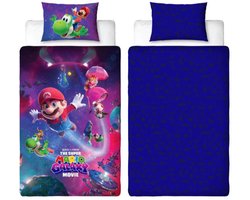 The Super Mario Galaxy Movie Dekbedovertrek | 140x200 cm | Kinderdekbedovertrek Dubbelzijdig | Omdraaien voor ander patroon