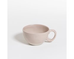 The Table | Atelier Mok Cappuccino 220 ml Rosé - roze - handgemaakte cappuccino kop