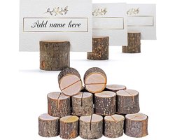 THE TWIDDLERS 50 Kaarthouders 3,7 X 3,1 cm Hout Bruin voor Bruiloft