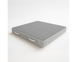 The White Stone Matras 120x190 cm van Memory Foam | Hoogte 22 cm | Orthopedisch Matras met 9 Zones, Hypoallergeen | Anti-Huisstofmijt en Antibacteriële Hoes