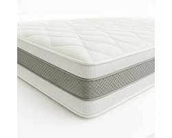 The White Stone Matras 140x190 20 cm hoge stevigheid | Made in Italy | Stevige ondersteuning voor optimale spierherstel bij sporters en actieve mensen