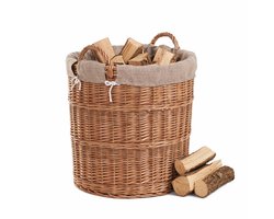 The Wicker Stories - Home – Haardhoutmand – Gevlochten wilgenhout – Met jute voering – Met handgrepen