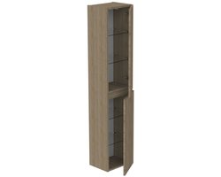 Thebalux Beat 2.0 Hoge Kast 35x29x165 cm Nebraska Eiken