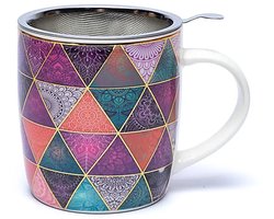 Thee-ei mok Patchwork -- Verpakking van 2 stuks - ±400 Ml - ±400 ml