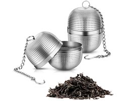 Thee-ei - Theezeefje - Thee-ei Theezeefje - Thee-ei-zeefje - 304 roestvrij staal - Past op de meeste kopjes, theepotten, - 2 stuks