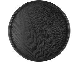 Theeblad, ronde vorm Houten thee Koffie Snack Eten Maaltijden Serveerbord Restaurantbakken, Home Kitchen Restaurantbakken(24cm)