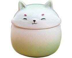 Theeblik Shiba Inu - Keramisch ornament - Thee bewaren - Vochtbestendige afdichting - N.v.t. - C