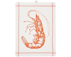 Theedoek oranje Garnaal - Batela