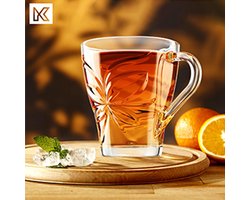 Theeglazenset – premium kwaliteit – luxe glazen koffie set van 12