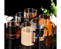 Theeglazenset – premium kwaliteit – luxe glazen koffie set van 6