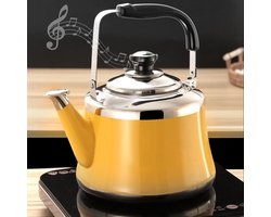 Theeketel met Fluitketel en Thee-infuser - 1L Roestvrijstaal voor alle warmtebronnen