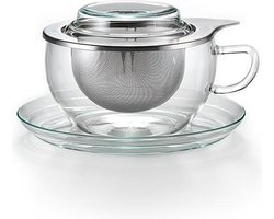 Theekop Swantje met RVS filter Trendglas Jena - 300 ml
